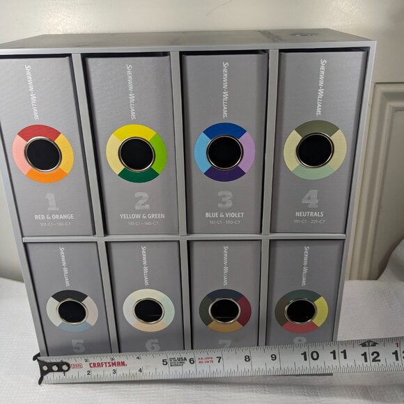 Sherwin Williams ColorSnap Portable Color Folio Paint Swatch Sample cube storage - Picture 3 of 13